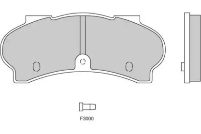 Комплект тормозных колодок E.T.F. 12-0134