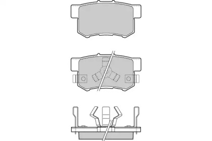 Комплект тормозных колодок E.T.F. 12-1374