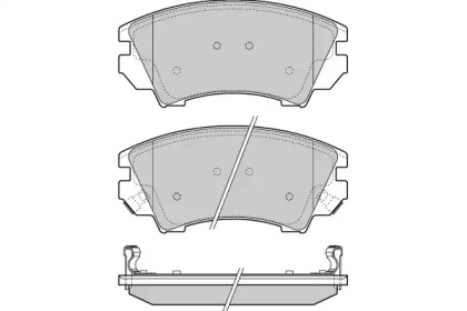 Комплект тормозных колодок E.T.F. 12-1377