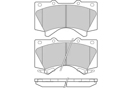 Комплект тормозных колодок E.T.F. 12-1381