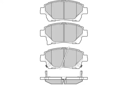 Комплект тормозных колодок E.T.F. 12-1393