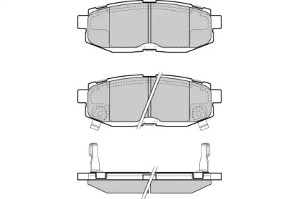 Комплект тормозных колодок E.T.F. 12-1408