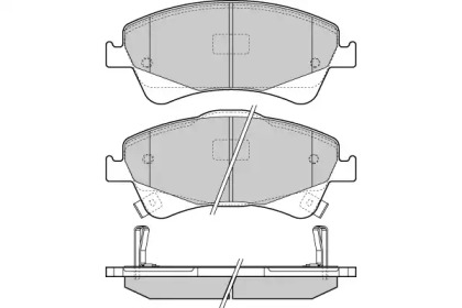 Комплект тормозных колодок E.T.F. 12-1422