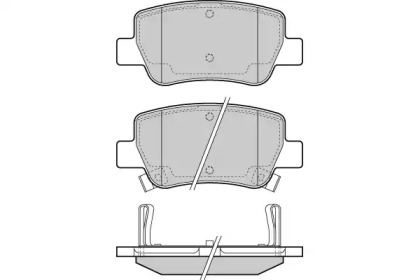 Комплект тормозных колодок E.T.F. 12-1423