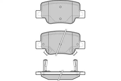 Комплект тормозных колодок E.T.F. 12-1424