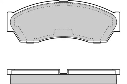 Комплект тормозных колодок E.T.F. 12-1434