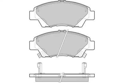Комплект тормозных колодок E.T.F. 12-1446