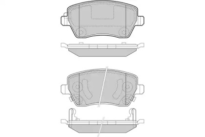 Комплект тормозных колодок E.T.F. 12-1495