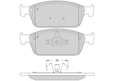 Комплект тормозных колодок E.T.F. 12-1546