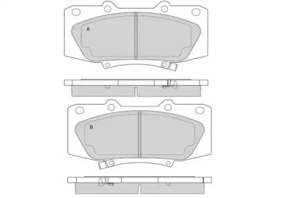 Комплект тормозных колодок E.T.F. 12-1549
