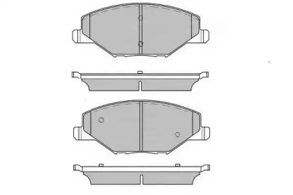 Комплект тормозных колодок E.T.F. 12-1602