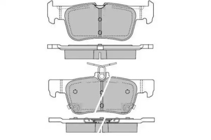 Комплект тормозных колодок E.T.F. 12-1607