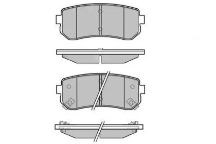 Комплект тормозных колодок E.T.F. 12-1640