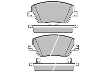 Комплект тормозных колодок E.T.F. 12-1643