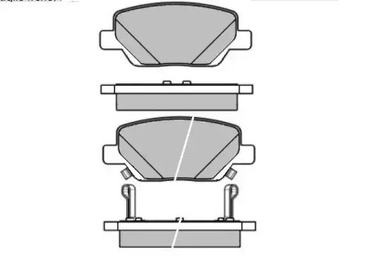 Комплект тормозных колодок E.T.F. 12-1645