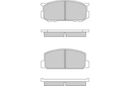 Комплект тормозных колодок E.T.F. 12-0165
