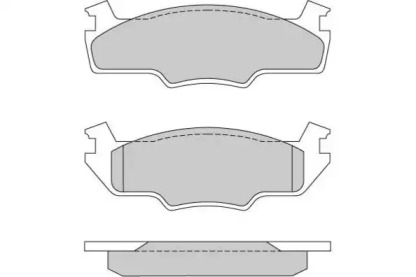 Комплект тормозных колодок E.T.F. 12-0166