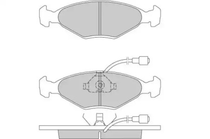 Комплект тормозных колодок E.T.F. 12-0177