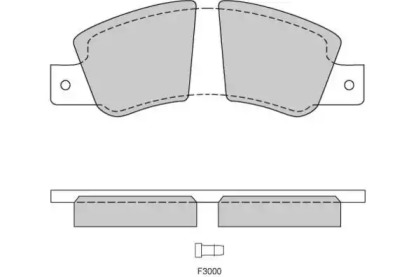 Комплект тормозных колодок E.T.F. 12-0181