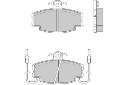 Комплект тормозных колодок E.T.F. 12-0201