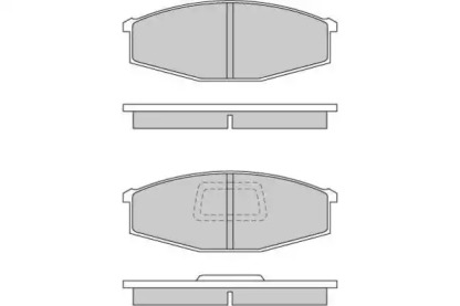 Комплект тормозных колодок E.T.F. 12-0235