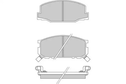 Комплект тормозных колодок E.T.F. 12-0272