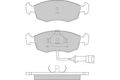 Комплект тормозных колодок E.T.F. 12-0282