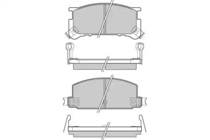 Комплект тормозных колодок E.T.F. 12-0285