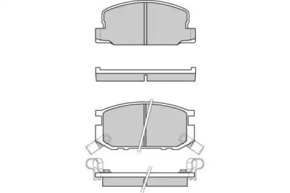 Комплект тормозных колодок E.T.F. 12-0308