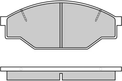 Комплект тормозных колодок E.T.F. 12-0322