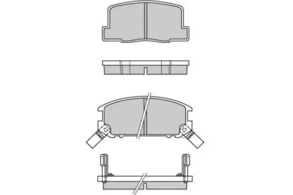 Комплект тормозных колодок E.T.F. 12-0325