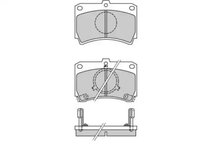 Комплект тормозных колодок E.T.F. 12-0327