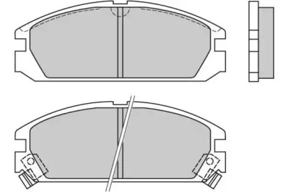 Комплект тормозных колодок E.T.F. 12-0349