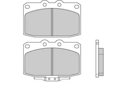 Комплект тормозных колодок E.T.F. 12-0369