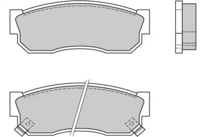 Комплект тормозных колодок E.T.F. 12-0388