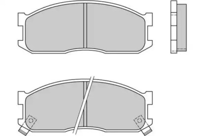 Комплект тормозных колодок E.T.F. 12-0390