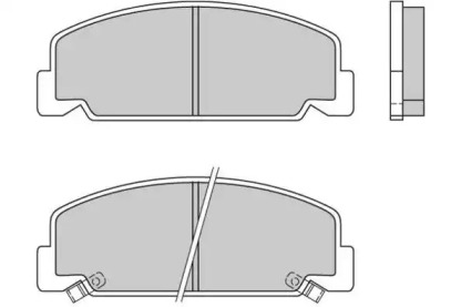 Комплект тормозных колодок E.T.F. 12-0406