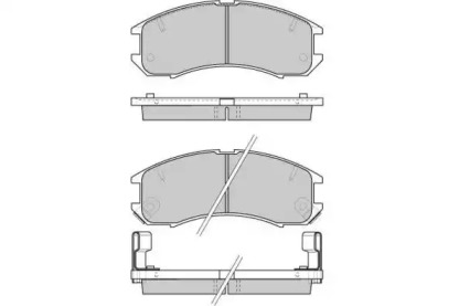 Комплект тормозных колодок E.T.F. 12-0423