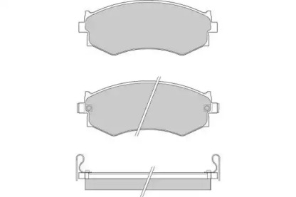 Комплект тормозных колодок E.T.F. 12-0439