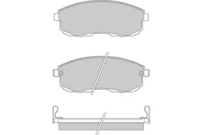 Комплект тормозных колодок E.T.F. 12-0443