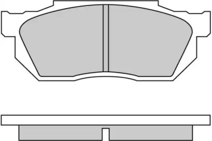 Комплект тормозных колодок E.T.F. 12-0501