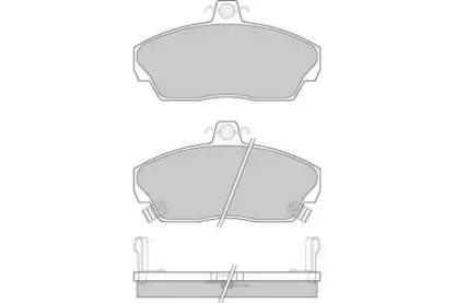 Комплект тормозных колодок E.T.F. 12-0502