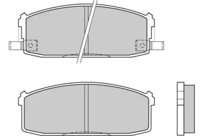 Комплект тормозных колодок E.T.F. 12-0510