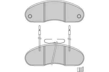 Комплект тормозных колодок E.T.F. 12-5242