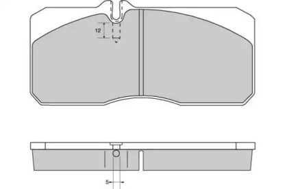 Комплект тормозных колодок E.T.F. 12-5267