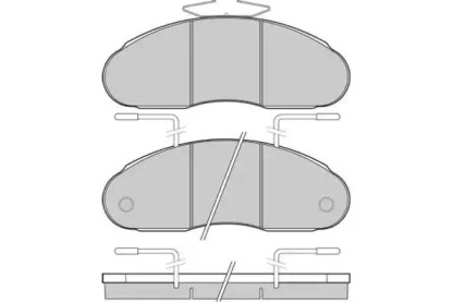 Комплект тормозных колодок E.T.F. 12-5307