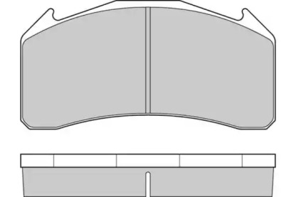 Комплект тормозных колодок, дисковый тормоз E.T.F. 12-5319
