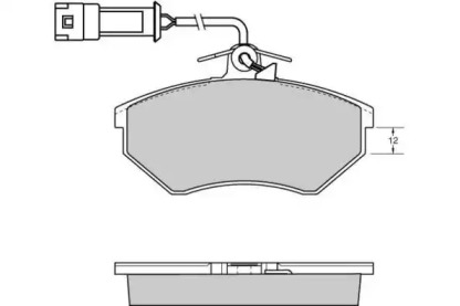 Комплект тормозных колодок E.T.F. 12-0533