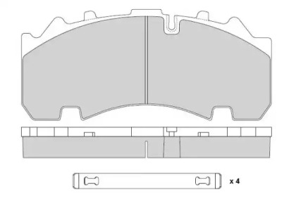 Комплект тормозных колодок E.T.F. 12-5337