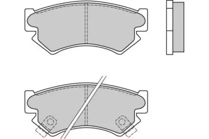 Комплект тормозных колодок E.T.F. 12-0534